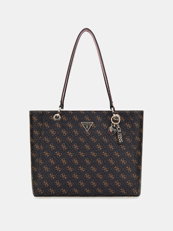 GUESS Shopper noelle 4g logo marrone