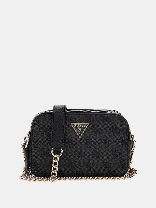 GUESS Tracolla noelle 4g logo nero