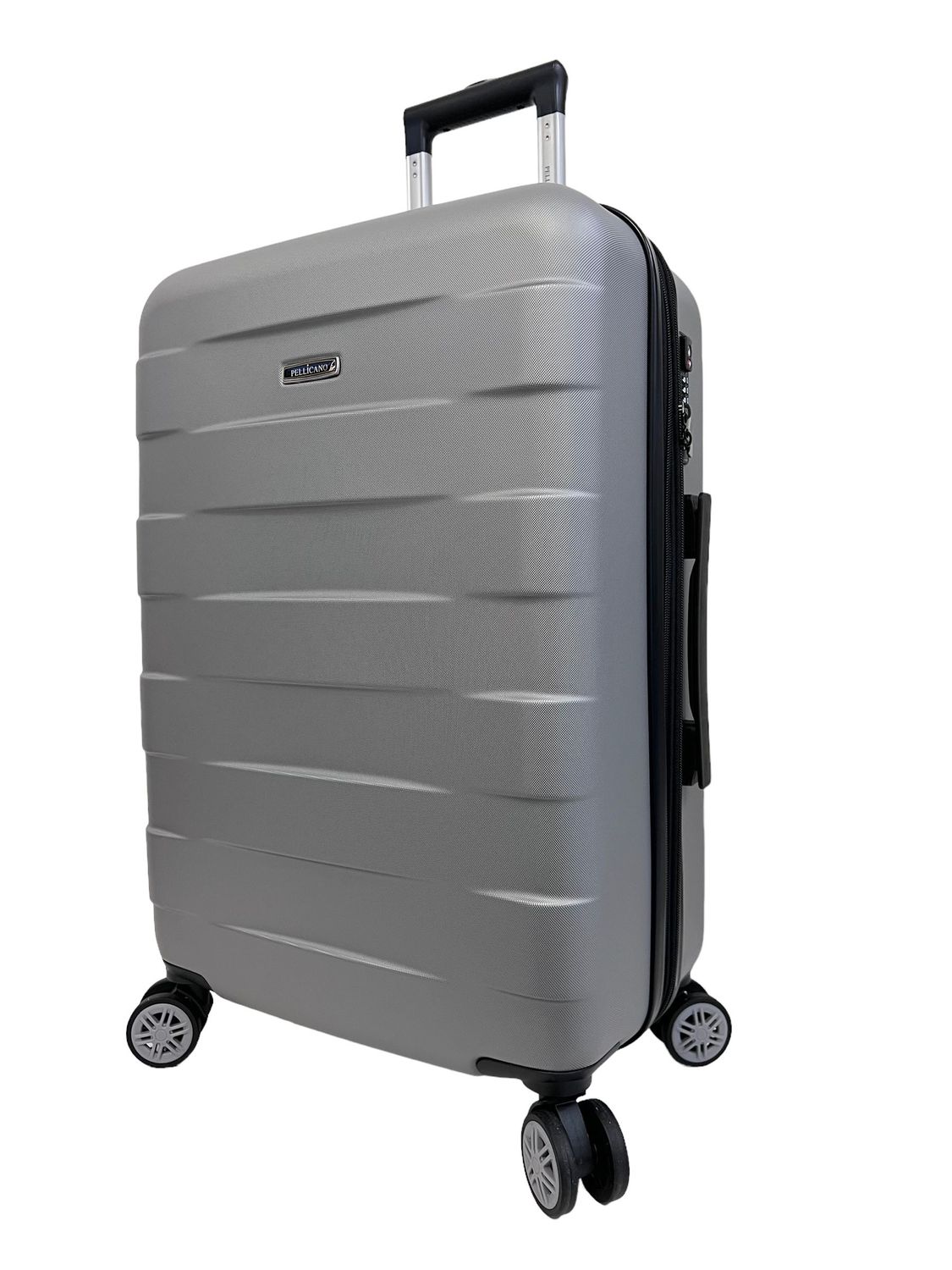Trolley medio Easy Pellicano 4 ruote TSA colore Silver