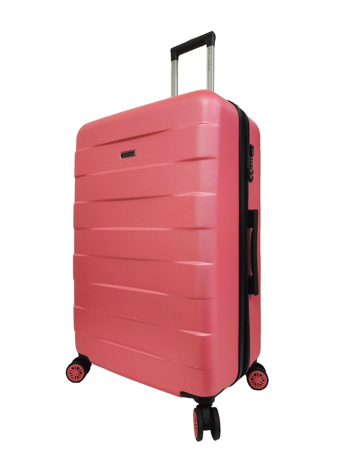Trolley grande Easy Pellicano 4 ruote TSA colore Rosa