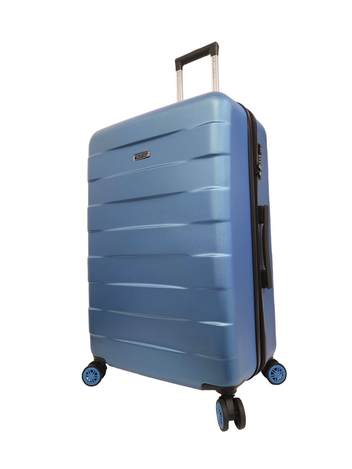 Trolley grande Easy Pellicano 4 ruote TSA colore Blu
