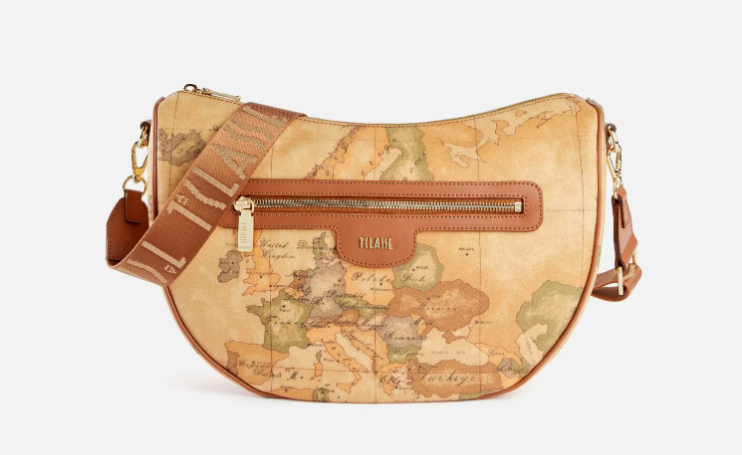Alviero Martini Prima Classe Geo Classic tracolla a mezzaluna
