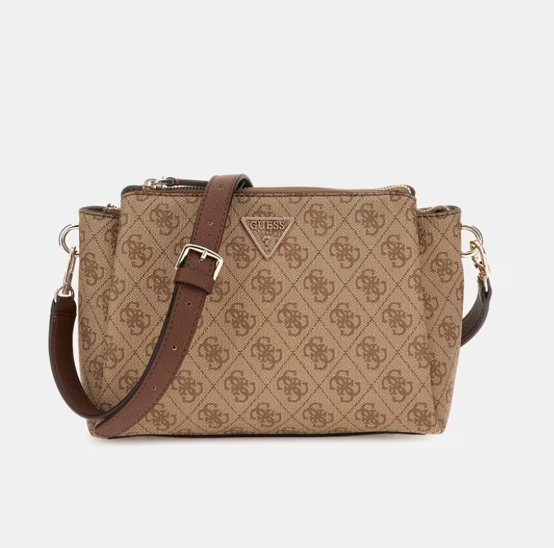 GUESS Tracolla noelle 4g logo Latte
