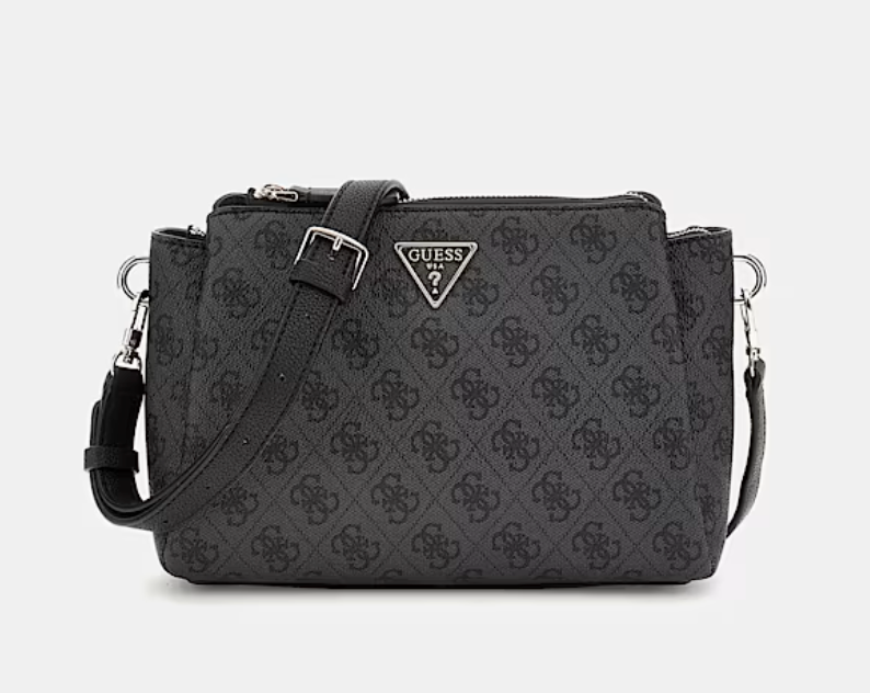 GUESS Tracolla noelle 4g logo nero multi
