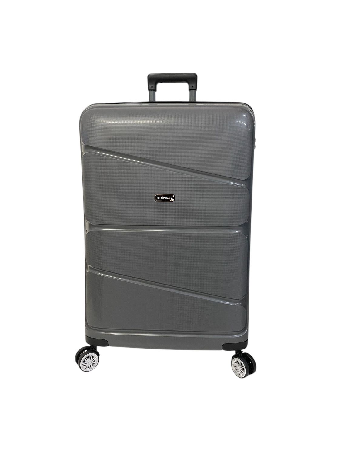 New Pop Pellicano Trolley 4 ruote Ultra Flex Grande Grigio