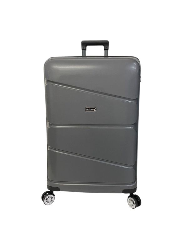 New Pop Pellicano Trolley 4 ruote Ultra Flex Grande Grigio
