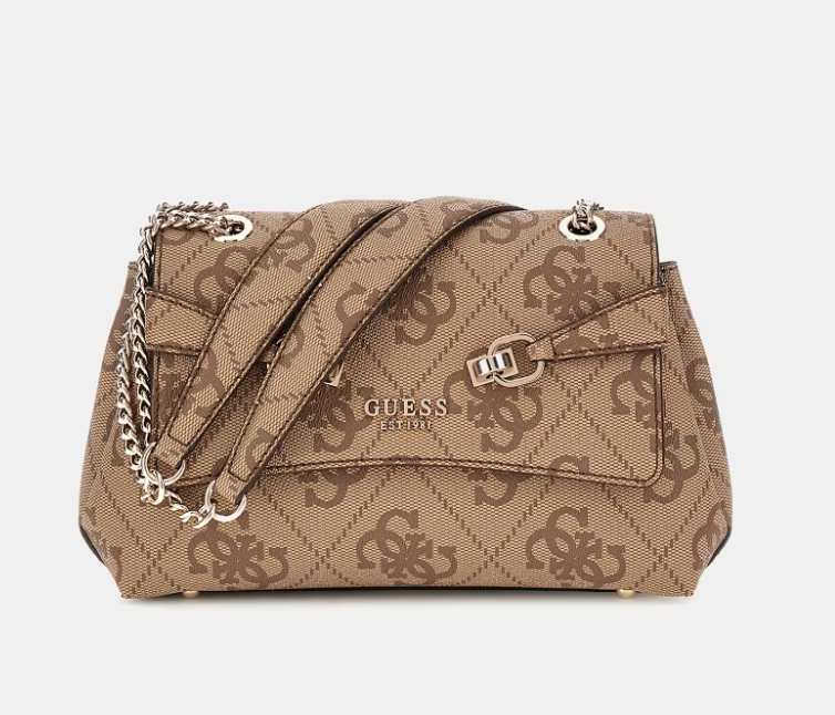 GUESS Tracolla Lorelei 4G Latte Logo
