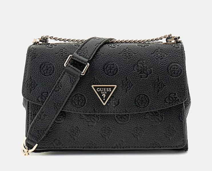 GUESS Mini Tracolla Cresidia 4G Logo Peony Nero