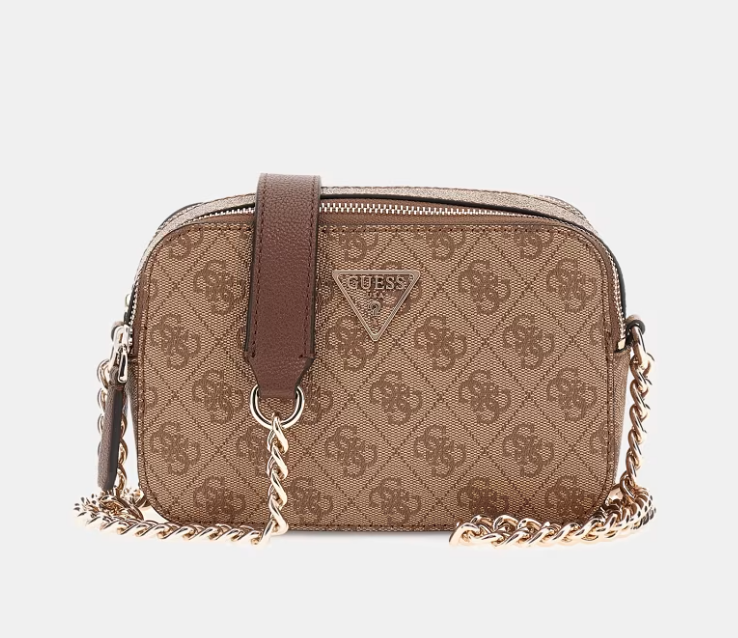 GUESS Tracolla noelle 4g logo beige multi