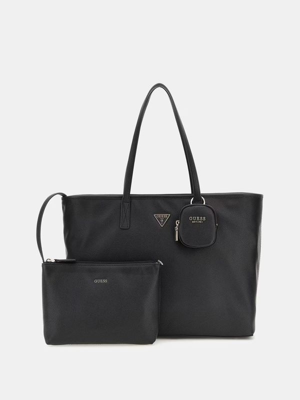 GUESS Shopper Power Play con pochette Nero
