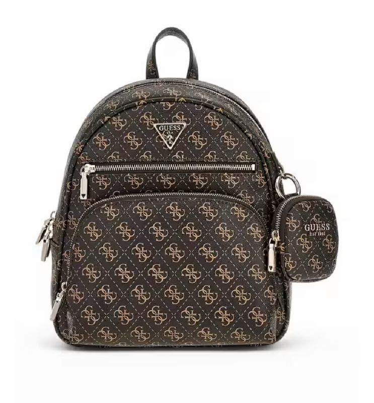 GUESS Zaino Power Play con portamonete 4g Logo Brown GUESS Zaino Power Play con portamonete 4g Logo Brown
