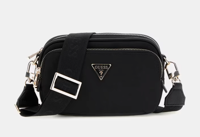 Mini tracolla Gemma nylon nero