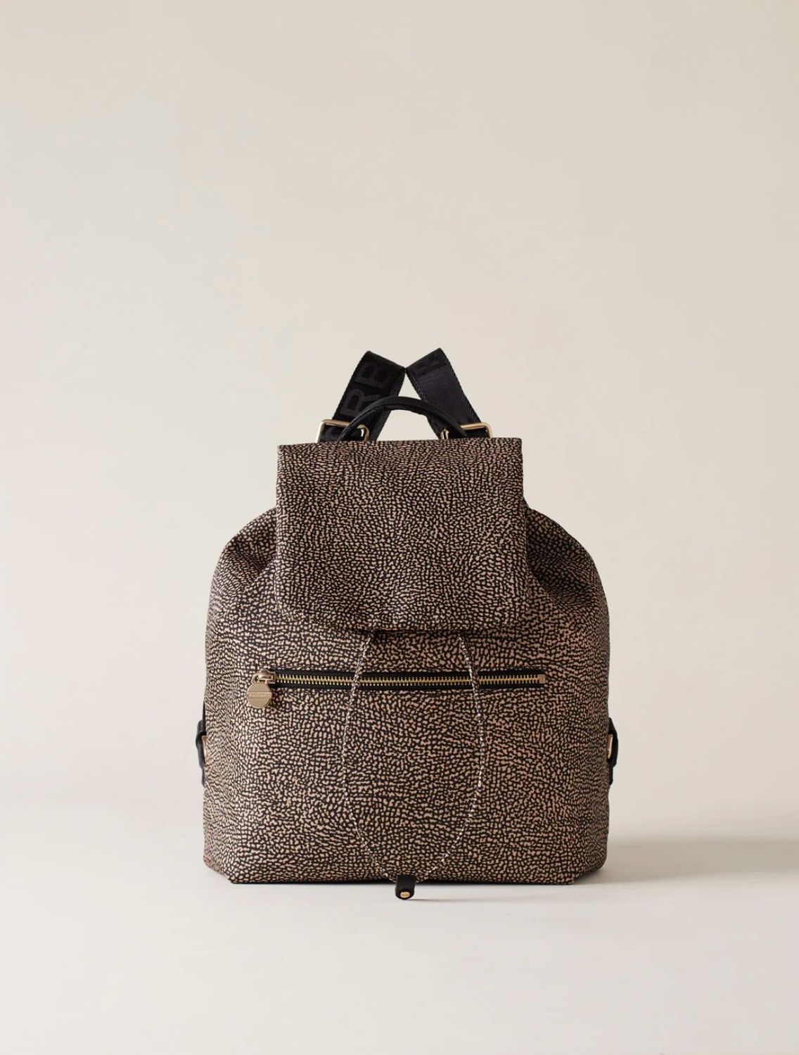 BORBONESE ZAINO MEDIUM Borbonese OP Natural/Black