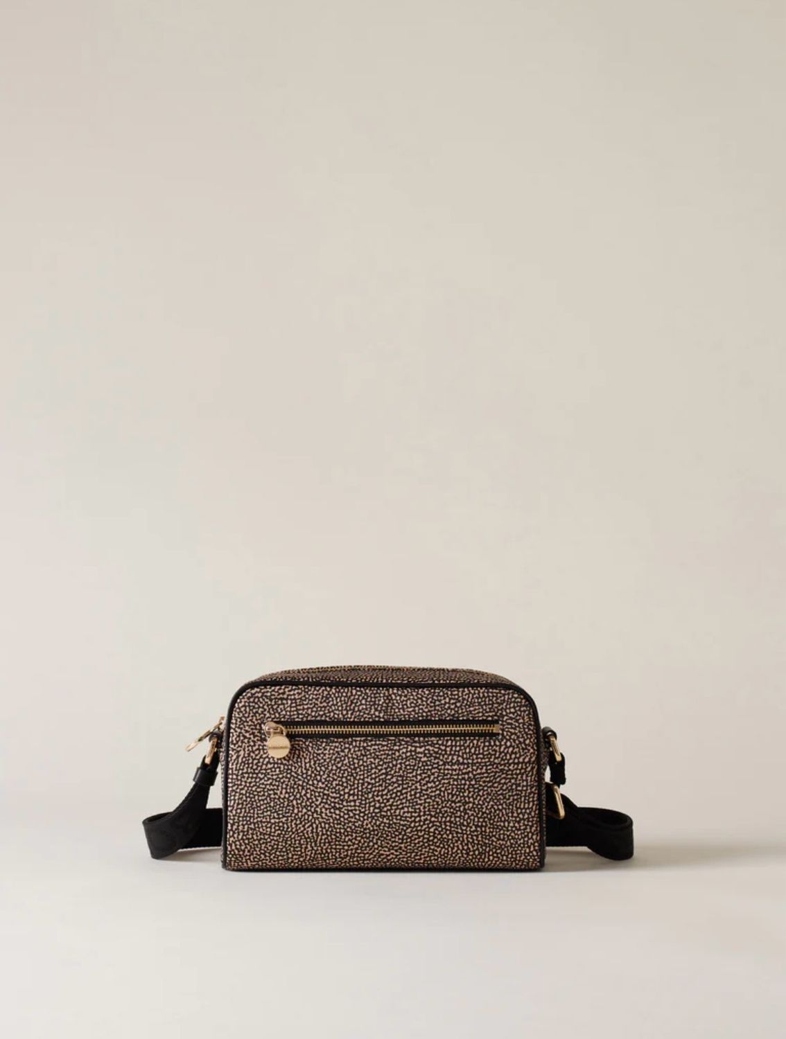 BORBONESE CAMERA CASE ECO LINE SMALL Tracolla di nylon Op Natural/Black