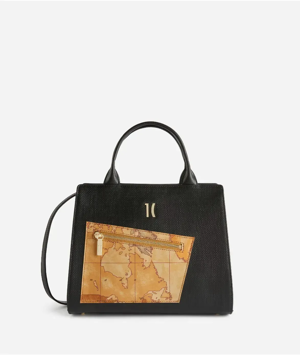 Alviero Martini Prima Classe Geo Pagoda borsa a mano Nera