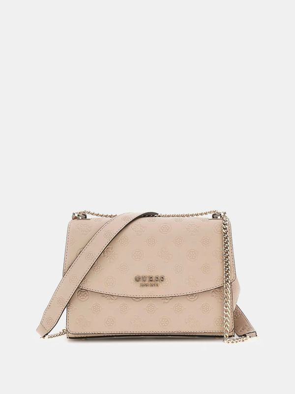 Guess Mini tracolla Phoebe 4G simply taupe logo peony