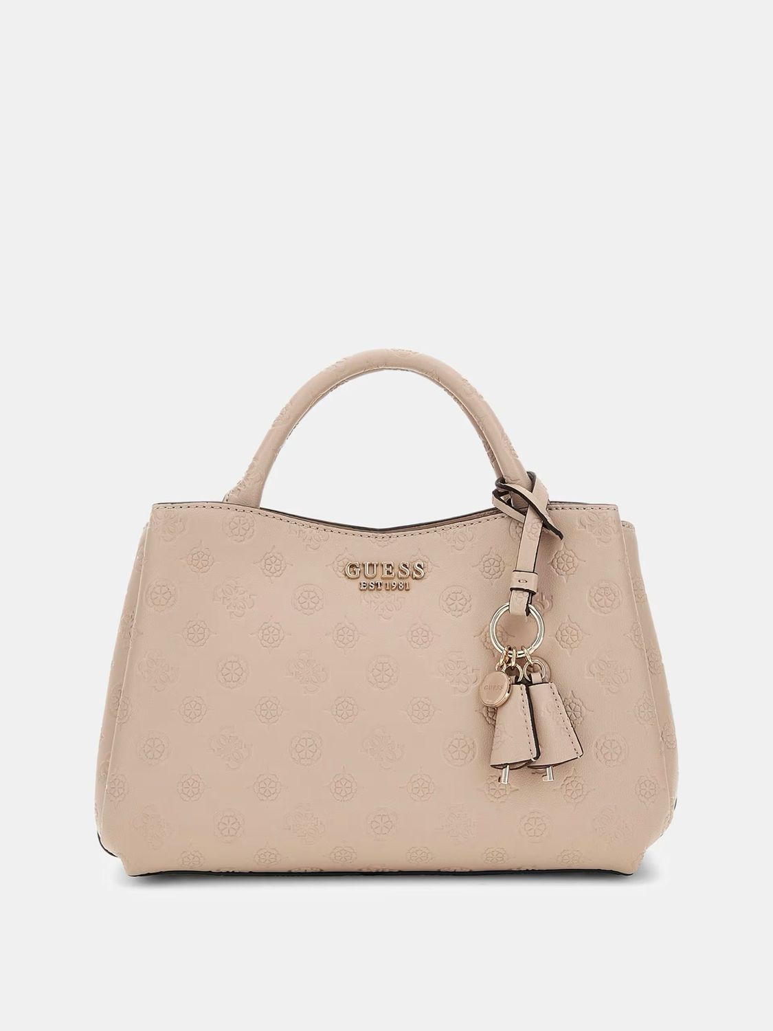 Guess Borsa a mano Phoebe 4G simply taupe logo peony Guess Borsa a mano Phoebe 4G simply taupe logo peony