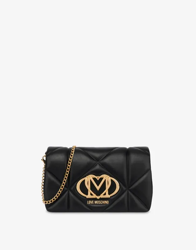 LOVE MOSCHINO Smart daily bag trapuntata Embossed Black LOVE MOSCHINO Smart daily bag trapuntata Embossed Black