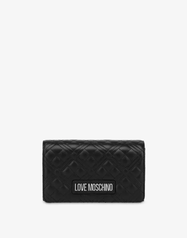 Love Moschino SMART DAILY BAG QUILTED NERO Love Moschino SMART DAILY BAG QUILTED NERO
