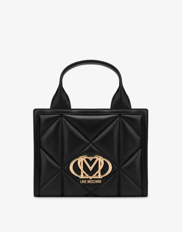 Borsa shopper Love Moschino piccola trapuntata Nera Borsa shopper Love Moschino piccola trapuntata Nera