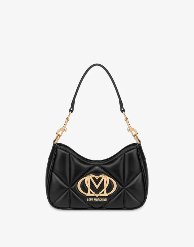 Borsa a spalla Love Moschino trapuntata nero Borsa a spalla Love Moschino trapuntata nero
