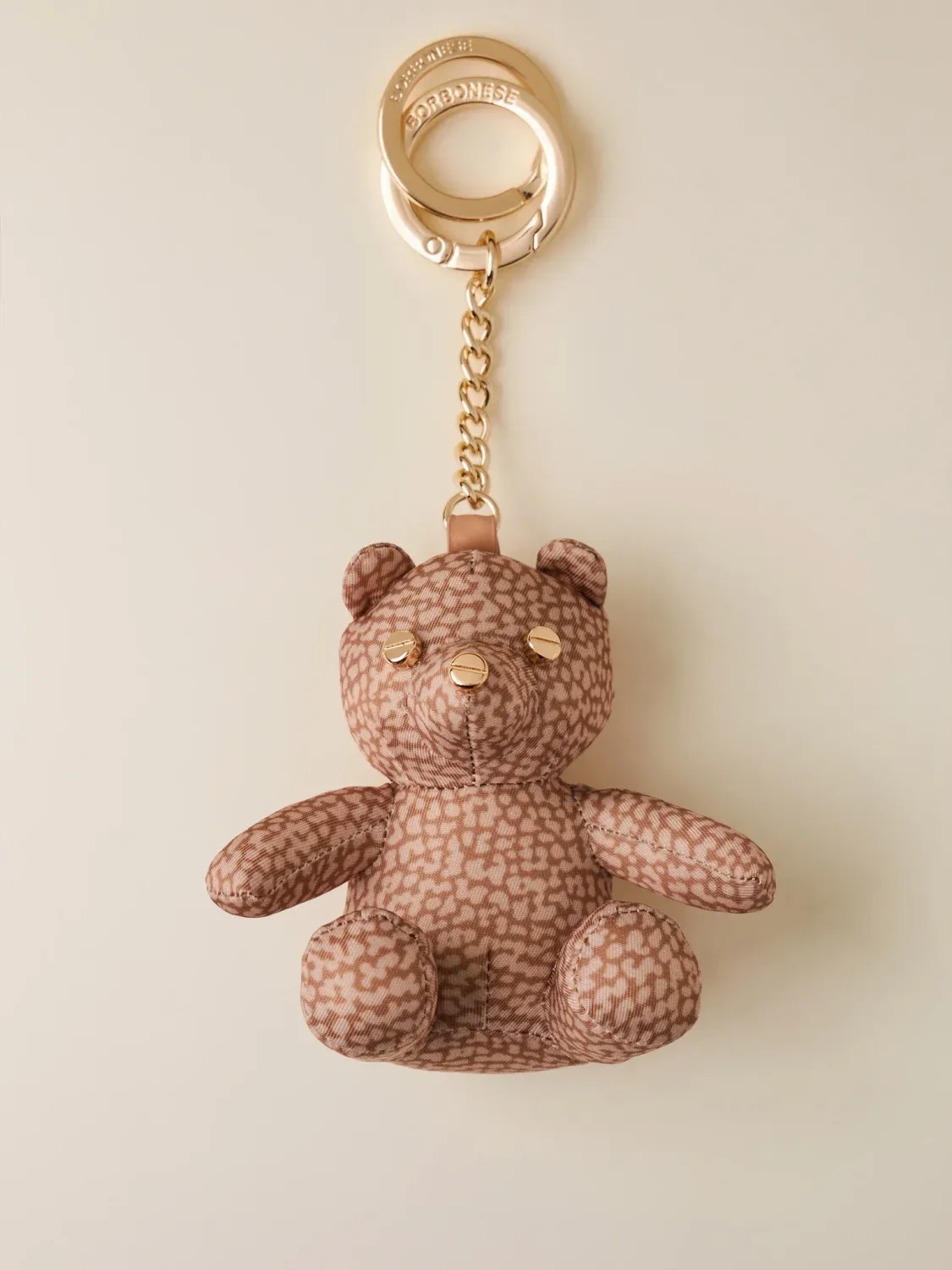 PORTACHIAVI ORSO Borbonese Portachiavi di Tessuto Riciclato OP e Pelle color Mauve PORTACHIAVI ORSO Borbonese Portachiavi di Tessuto Riciclato OP e Pelle color Mauve