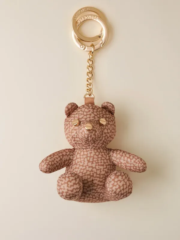PORTACHIAVI ORSO Borbonese Portachiavi di Tessuto Riciclato OP e Pelle color Mauve PORTACHIAVI ORSO Borbonese Portachiavi di Tessuto Riciclato OP e Pelle color Mauve