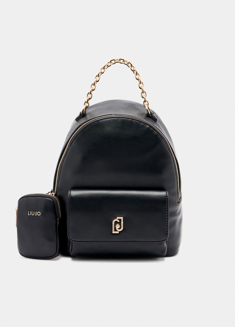 Zaino medio con pochette Liu Jo Nero Zaino medio con pochette Liu Jo Nero