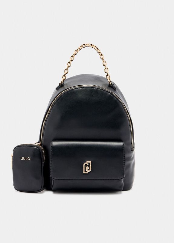 Zaino medio con pochette Liu Jo Nero Zaino medio con pochette Liu Jo Nero