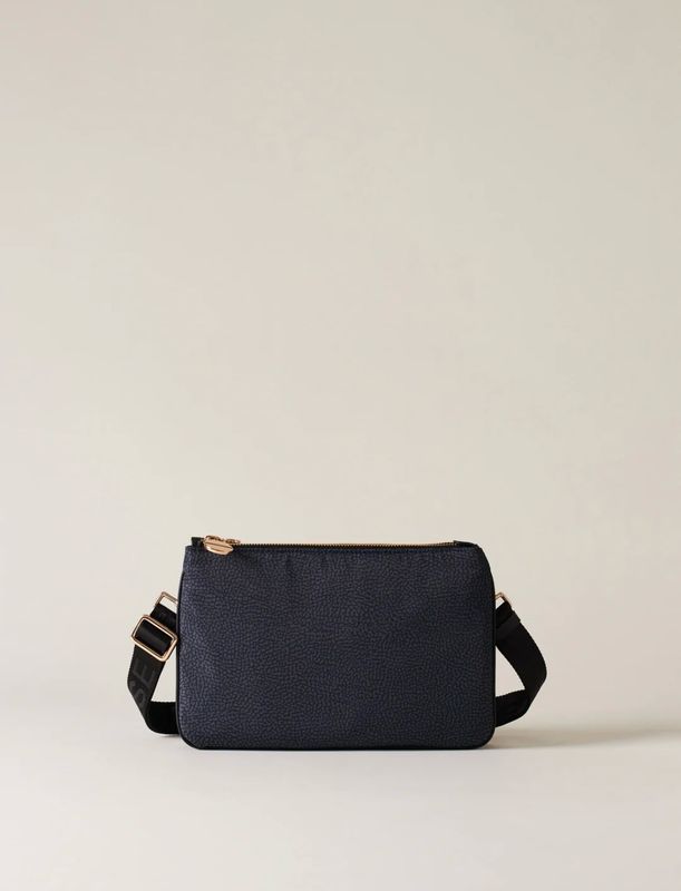 BORBONESE TRACOLLA ECO LINE SMALL Black BORBONESE TRACOLLA ECO LINE SMALL Black
