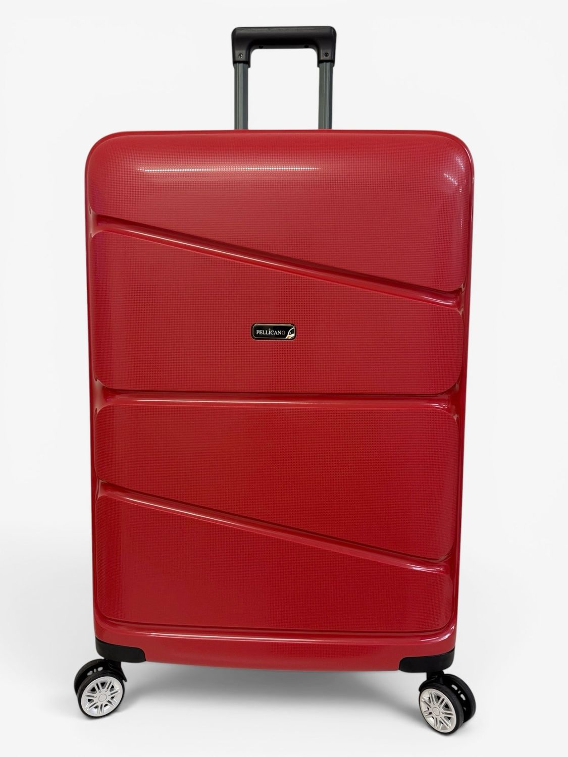 New Pop Pellicano Trolley 4 ruote Ultra Flex Grande Rosso