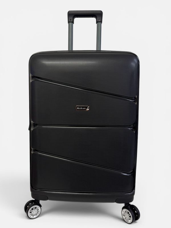 New Pop Pellicano Trolley 4 ruote Ultra Flex Medio Nero New Pop Pellicano Trolley 4 ruote Ultra Flex Medio Nero