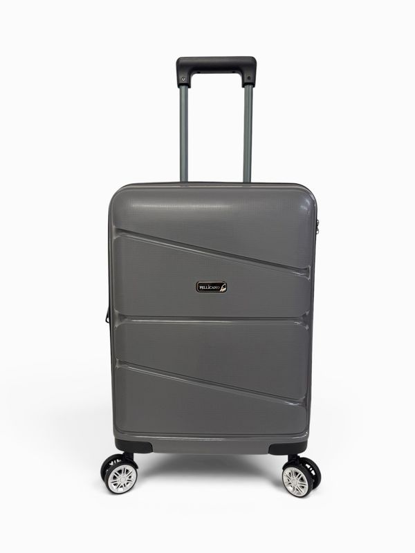New Pop Pellicano Trolley Bagaglio a Mano 4 ruote Espandibile Ultra Flex Antracite New Pop Pellicano Trolley Bagaglio a Mano 4 ruote Espandibile Ultra Flex Antracite