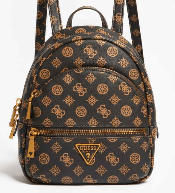 Guess Zaino manhattan 4g logo marrone