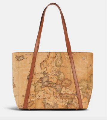 Alviero Martini Prima Classe Geo Classic Shopping bag con borchiette grande 1 Classe Alviero Martini