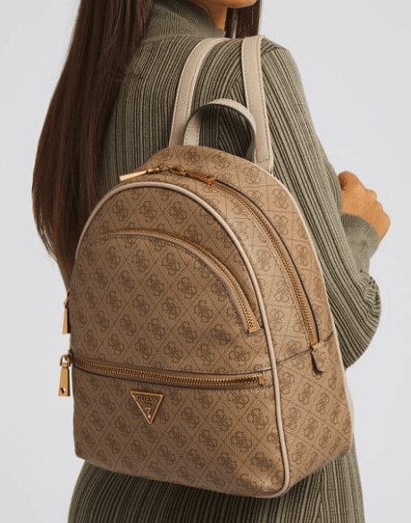 GUESS Zaino manhattan 4g logo Guess beige
