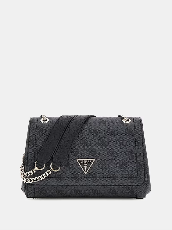 GUESS Tracolla noelle 4g coal logo nero GUESS Tracolla noelle 4g coal logo nero