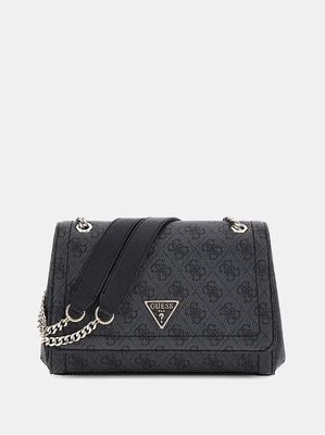 GUESS Tracolla noelle 4g coal logo nero GUESS Tracolla noelle 4g coal logo nero