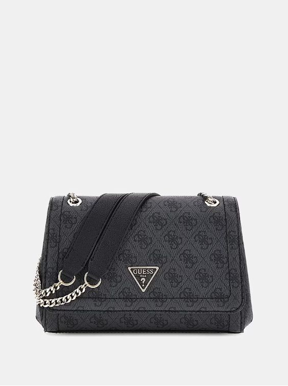 GUESS Tracolla noelle 4g logo nero