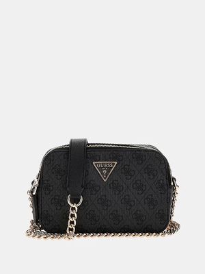 GUESS Tracolla noelle 4g coal logo nero GUESS Tracolla noelle 4g coal logo nero