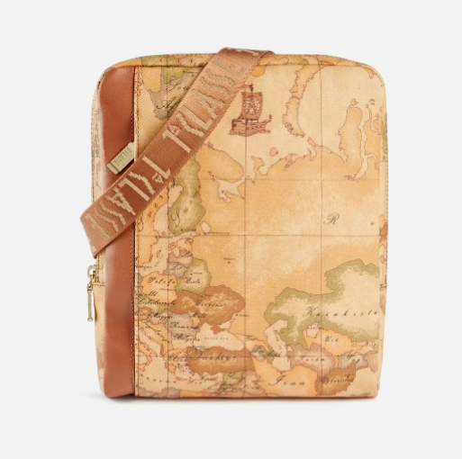 Alviero Martini Prima Classe Geo Classic tracolla con nastro