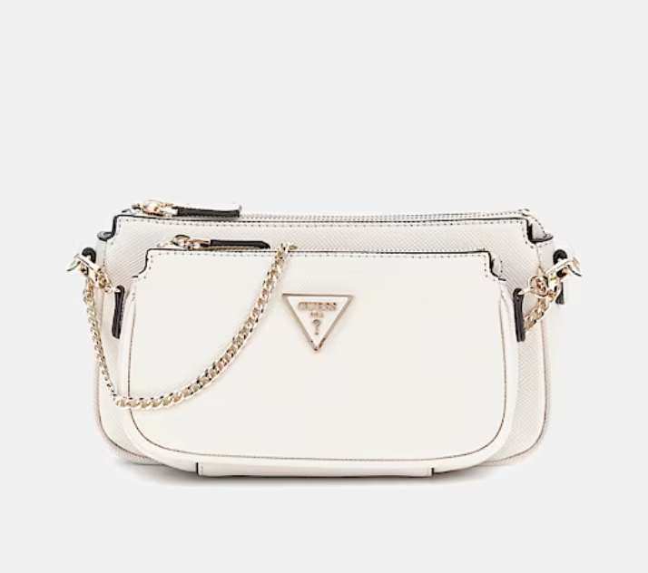 GUESS Mini tracolla Noelle saffiano Noelle bone GUESS Mini tracolla Noelle saffiano Noelle bone