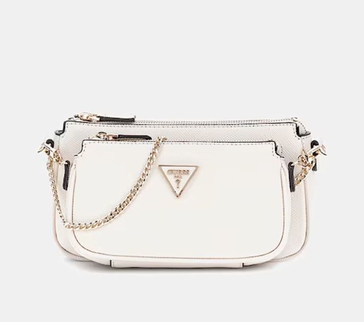 GUESS Mini tracolla Noelle saffiano Noelle bone GUESS Mini tracolla Noelle saffiano Noelle bone