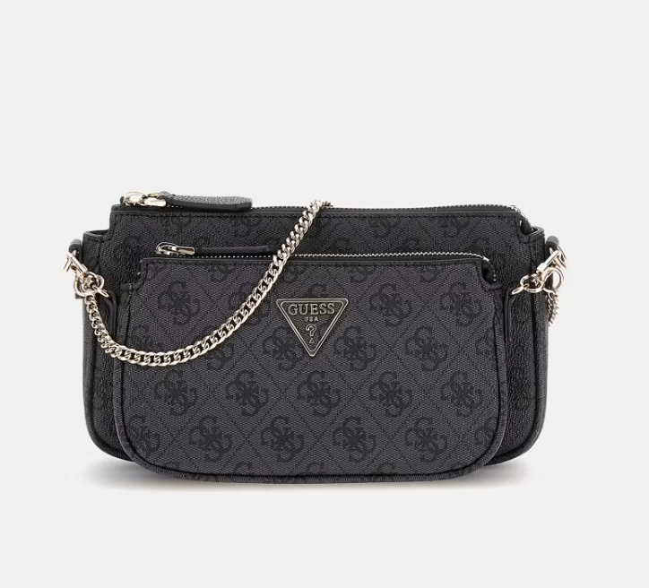 GUESS Mini tracolla Noelle 4G Coal logo