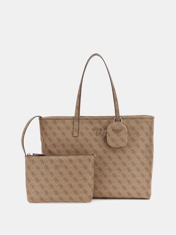 GUESS Shopper Power Play con pochette 4g Logo Beige Multi GUESS Shopper Power Play con pochette 4g Logo Beige Multi