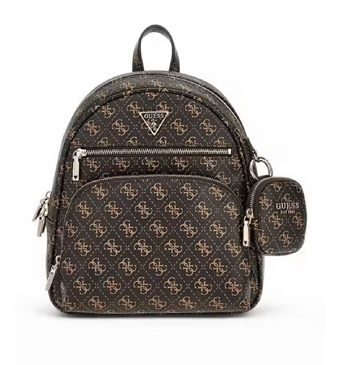 GUESS Zaino Power Play con portamonete 4g Logo Brown GUESS Zaino Power Play con portamonete 4g Logo Brown
