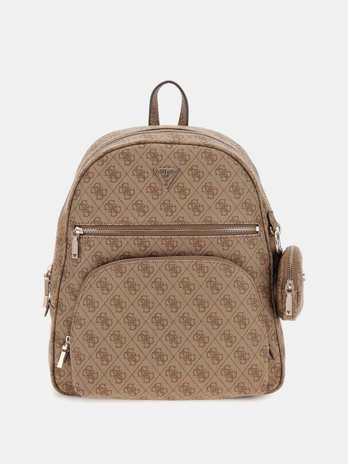 GUESS Zaino Power Play con portamonete Latte Logo Beige