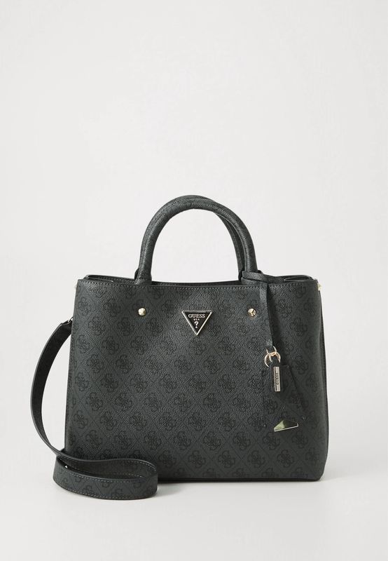 GUESS Borsa a Mano Meridian Coal Logo