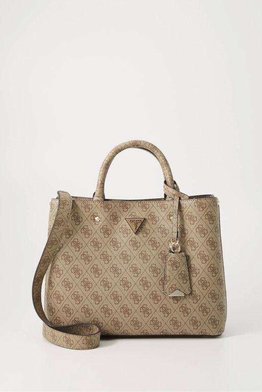 GUESS Borsa a Mano Meridian Latte Logo