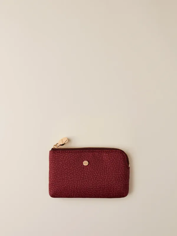 BORBONESE PORTACHIAVI Portachiavi in Tessuto Riciclato OP MERLOT